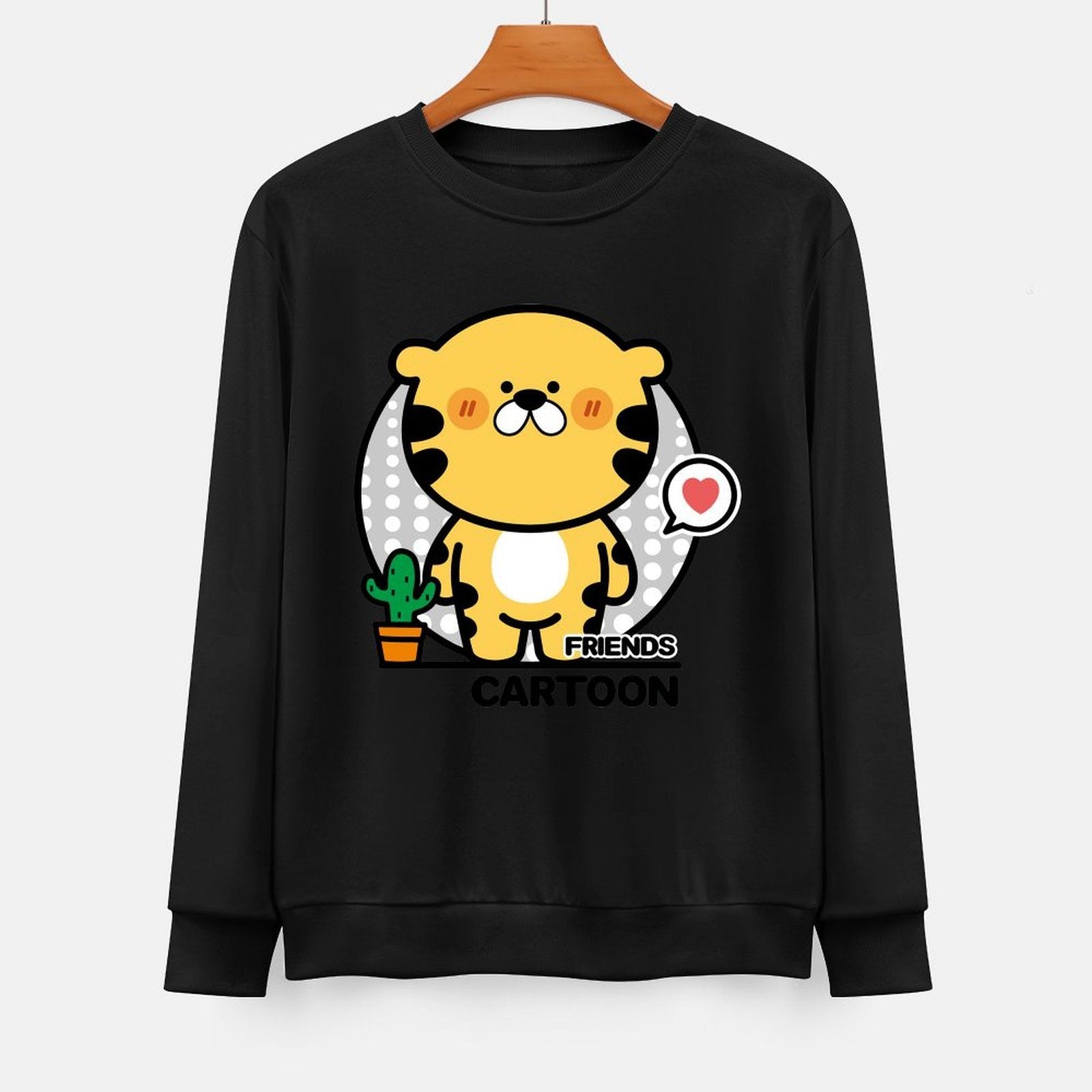 Front Patterned Long Sleeve TopSmooth CleanCut